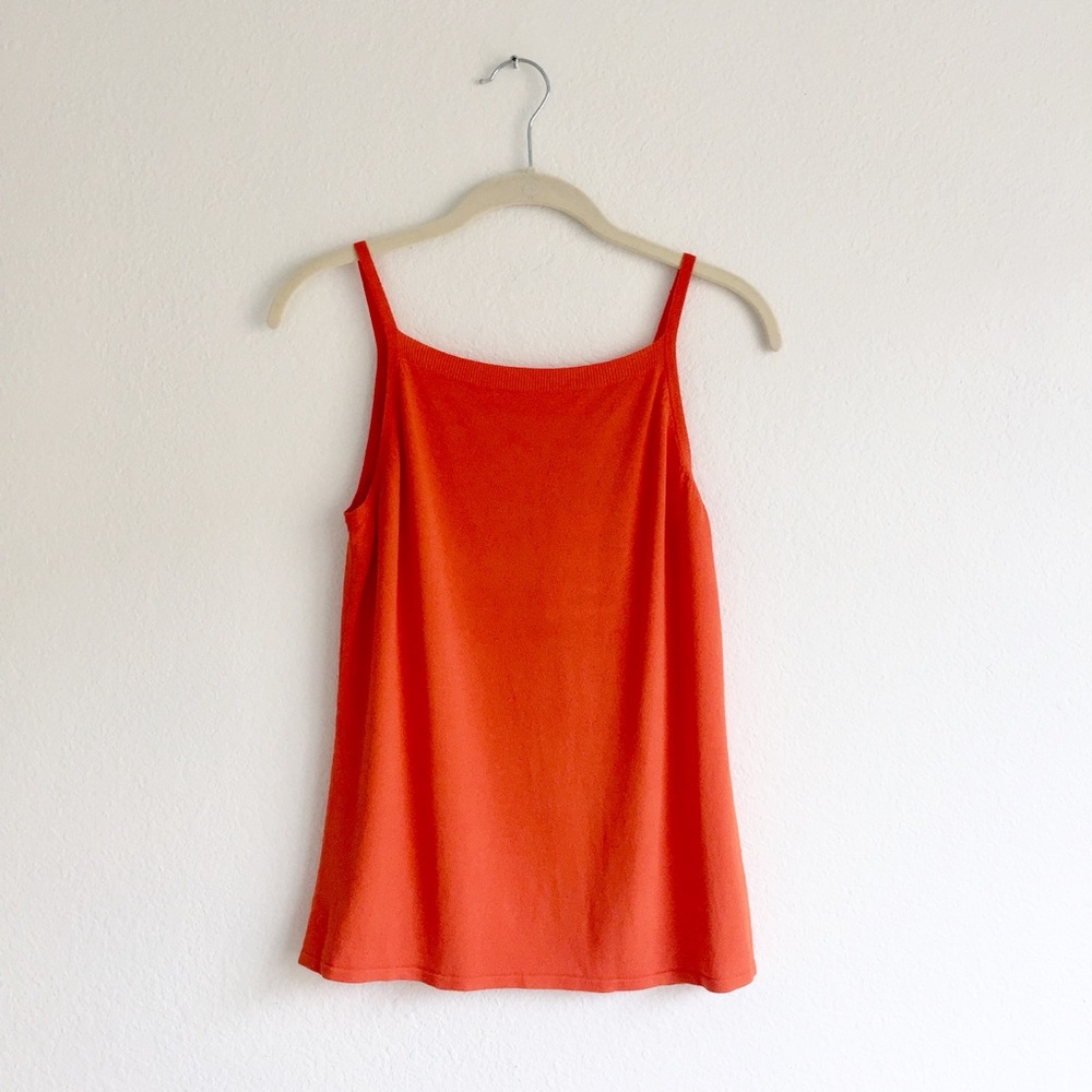 Tangerine Knit Tank Sz M